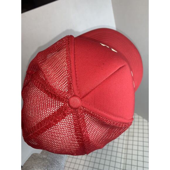 Vintage Stroh's Beer Trucker Mesh Hat Snapback Red Showboat Foam Crown - Picture 5 of 11